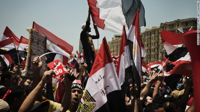 The demonstrators say they collected 17 million signatures -- roughly 4 million more than what won Morsy the presidency -- and all of them call for Morsy to go.