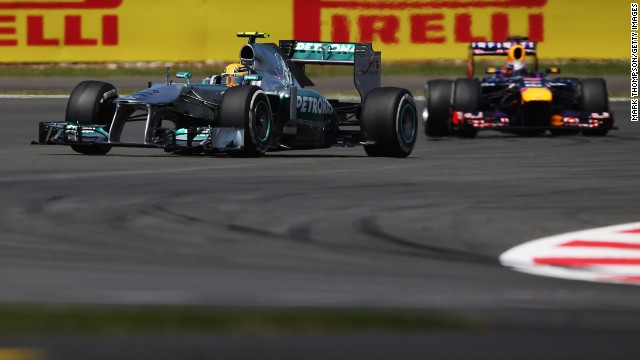 Hamilton lead in the early stages of the race, but then disaster struck.....
