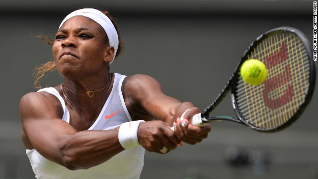 Williams hit back in the second set, taking it 6-2 as she showed the kind of form which has helped her win five Wimbledon titles. The 16-time grand slam champion then took a 4-2 lead in the third and final set.