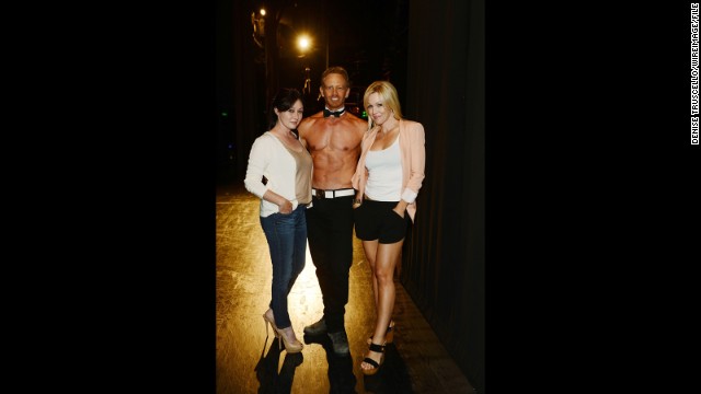 With Ian Ziering performing at Chippendales this summer, his former "Beverly Hills, 90210" co-stars Shannen Doherty and Jennie Garth decided to check out his act in person. Ziering said the two even got in on the action during a few numbers, and evidently had a blast doing so. "I was very flattered by their comments," Ziering has said. "Judging by their reaction, I know they had a great time." But how did it compare to a <a href='http://www.cnn.com/2013/07/12/showbiz/sharknado-twitter'>Sharknado</a>?