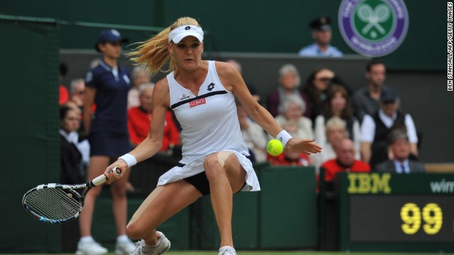 Poland's Agnieszka Radwanska needed eight match points to see off China's Li Na 7-6 4-6 6-2 in an epic contest which lasted two hours and 4 minutes. Radwanska, who finished runner-up last year, appeared to struggle with a thigh problem during the match.