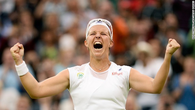 Belgium's Kirsten Flipkens reached her first ever grand slam semifinal following a tense three set victory over 2011 champion Petra Kvitova. This time last year, Flipkens was ranked 262nd in the world -- now she'll meet Marion Bartoli for a place in the final.