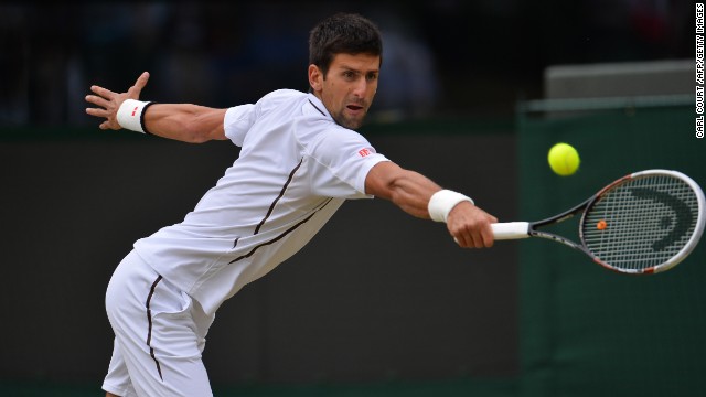 World No.1 Novak Djokovic eased to victory over Tomas Berdych 7-6 6-4 6-3 to set up a semifinal tie with Argentina's Juan Martin del Potro.