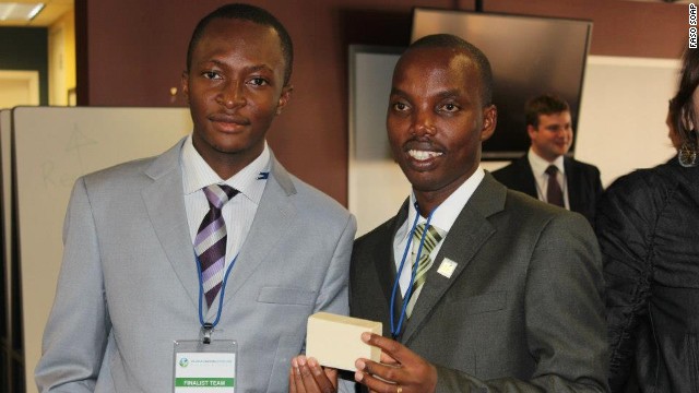 Moctar Dembele and Gerard Niyondiko are the creators of Fasoap, a soap designed to help tackle malaria.