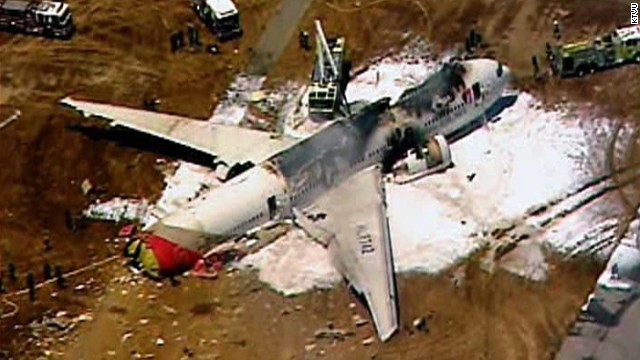 an airplane that has been crashed