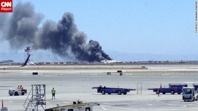 iReporter Amanda Painter captured this photo while waiting at the San Francisco airport on July 6. The entire airport has shut down and flights diverted to other airports.