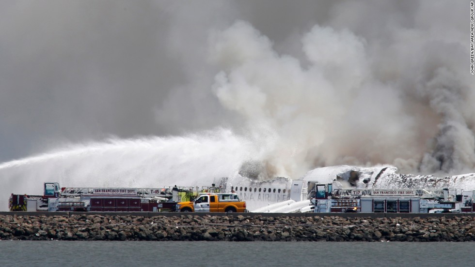 Un avión se estrella al aterrizar en San Francisco