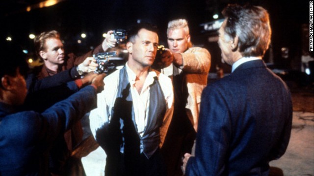 <strong>"Hudson Hawk" (1991):</strong> Another film done in by a bloated budget, poor marketing and backroom gossip (star Bruce Willis, center, was the subject of several rumors). The film by "Heathers" director Michael Lehmann was one of the biggest bombs of the 1990s. <a href='http://johnryansullivan.wordpress.com/2012/01/02/see-it-again-hudson-hawk/
' >But more recent takes</a> say it makes a pretty decent screwball comedy. 