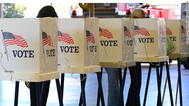 California voters cast ballots in the last president edlection, November 6, 2012.