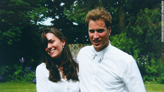 The couple initially met at school and even shared a house with others while students. Here they are on the day of their graduation ceremony at St. Andrew's University on June 23, 2005, in Scotland. 