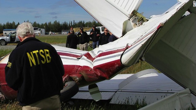 The National Transportation Safety Board has sent a team to Soldotna, Alaska, to investigate the crash of a small single-engine plane on Sunday, July 7. All 10 people on board were killed. 