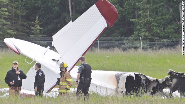 The NTSB reported that the two families hired the plane to take them to a lodge about 80 miles from Soldotna. 