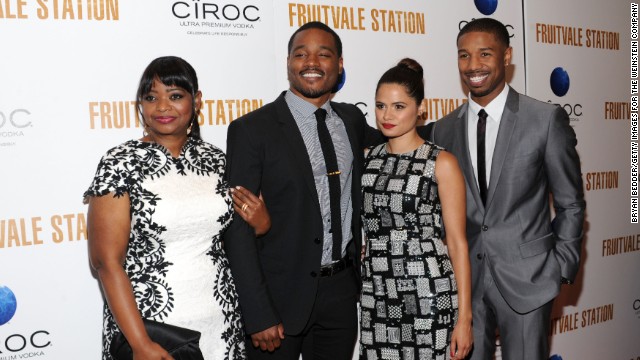 From left, Octavia Spencer, Ryan Coogler, Melonie Diaz and Michael B. Jordan at the July 8 premiere of 