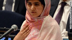 Malala at U.N.: The Taliban failed to silence us