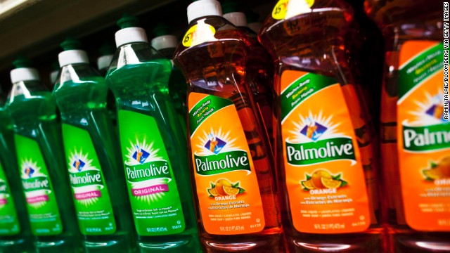 American-made dishwashing liquid and detergents also have a large footprint thanks to Colgate-Palmolive.