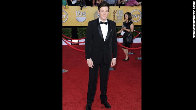 Monteith poses on the red carpet at the SAG Awards on January 29, 2012, in Los Angeles. 