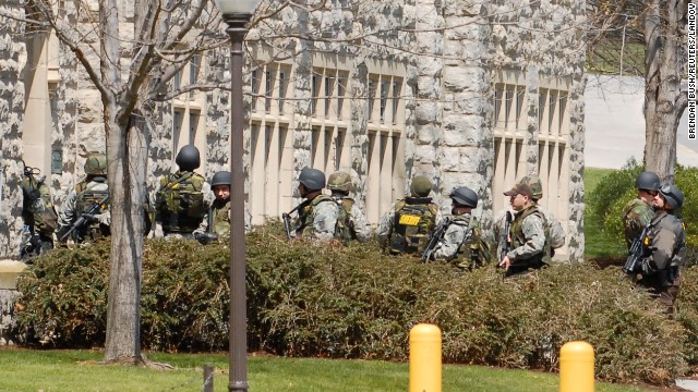 Virginia Tech student Seung-Hui Cho went on a shooting spree on the campus in Blacksburg, Virginia, on April 16, 2007. Cho killed two people at the West Ambler Johnston dormitory and, after chaining the doors closed, killed another 30 at Norris Hall, home to the Engineering Science and Mechanics Department. He wounded 17 people before killing himself. It is the deadliest shooting rampage in U.S. history.