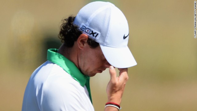 World No. 2 Rory McIlroy described himself as "brain dead" and "unconscious" after shooting an eight-over-par 79 on day one of the British Open.