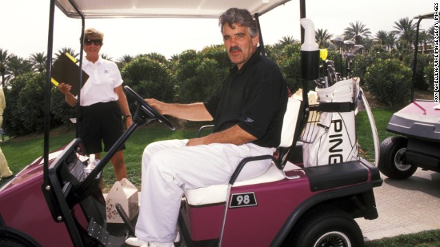 Farina attends the 4th annual Sinatra Golf Invitational in Palm Springs, California, in February 1992.