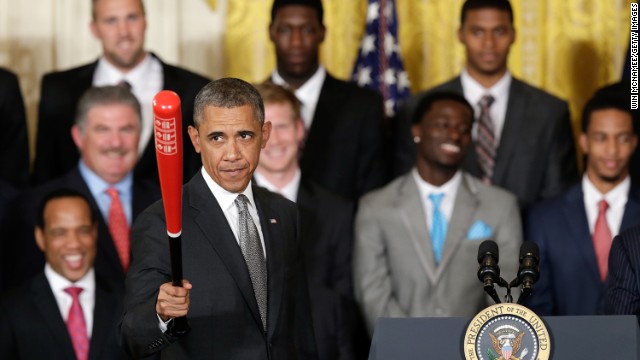 Obama welcomes NCAA Champs to the White House