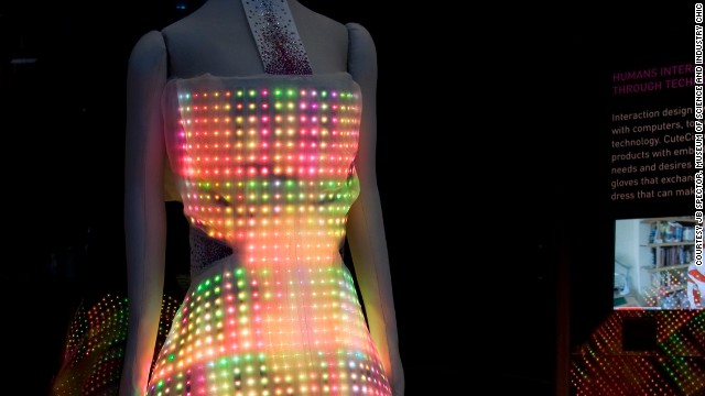 Shine bright like a diamond ... or be the star at futuristic rave parties. The <a href='http://cutecircuit.com/portfolio/galaxy-dress/' target='_blank'>GalaxyDress by CuteCircuit</a> is embroidered with 24,000 full color LEDs, and is believed to be the largest wearable display in the world. The LEDs are extra-thin, flexible and hand embroidered on a layer of silk. Fabulous darling!