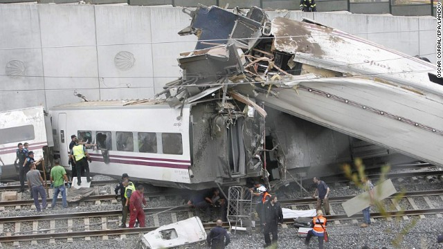 A train crash in northwestern Spain on Wednesday, July 24, has left dozens of people dead, officials said. The train crashed near the city of Santiago de Compostela. Officials are investigating the cause of the crash but do not believe terrorism was involved. 