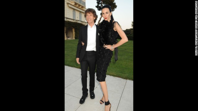 Jagger is known for his love of fashionable women, and he does his best to look just as chic. Here, the artist attends amfAR's Cinema Against AIDS 2010 benefit gala with girlfriend L'Wren Scott. 