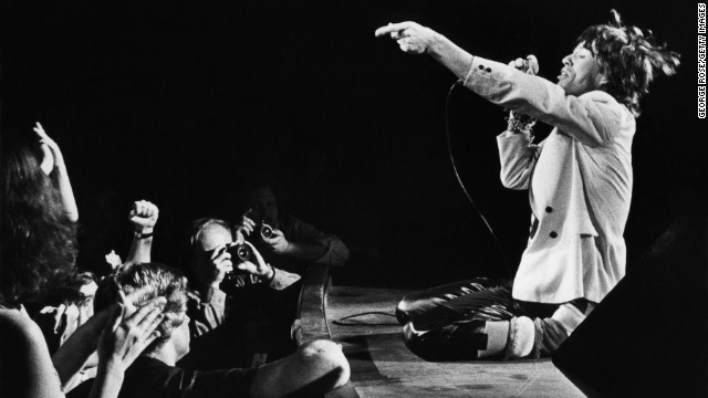 Mick Jagger performs in 1980 at the Fox Theatre in Atlanta.