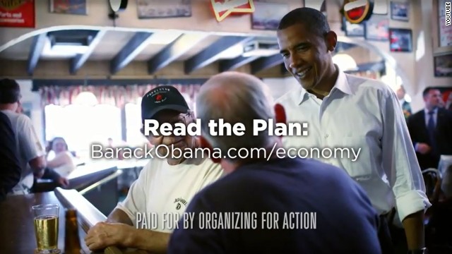 Obama group backs economic speech with ad