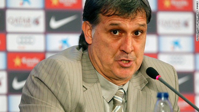 Gerardo Martino talked of his ambitions after taking over as the new Barcelona manager.