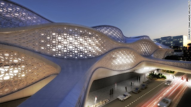 Construction of the Saudi Arabian capital's new metro system will begin next year. The King Abdullah Financial District station designed by Zaha Hadid Architects will be one of the most spectacular among 85 new stops.