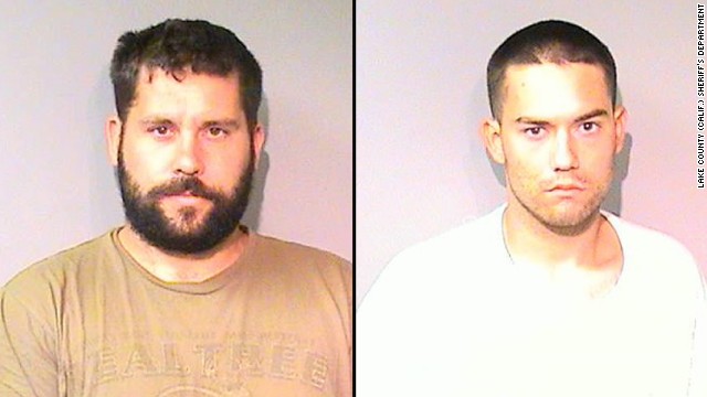 Ryan Balletto, 30, left, and Patrick Pearmain, 24, have been criminally charged in federal court with conspiracy to manufacture and distribute more than 1,000 marijuana plants and with using a minor in a drug operation. Pearmain also faces state charges of kidnapping to commit robbery or rape and unlawful sex with a minor, and Balletto faces state charges of lewd and lascivious acts with a child. Efforts to reach attorneys for the men were not successful. They are due in court Wednesday, July 31. 