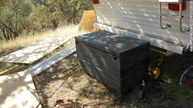 What began as an investigation into a suspected marijuana-growing farm in Northern California has led to allegations of a 15-year-old girl being held captive in a coffinlike metal box and sexually abused. Authorities said the girl sometimes was held in a metal toolbox 4 feet long, 2 feet wide and 2 feet high at the farm, where she worked trimming marijuana plants, in Lake County, north of San Francisco. She told authorities that two men "put her in the box to 'teach' her because they had a 'point to prove,' " according to a criminal complaint.