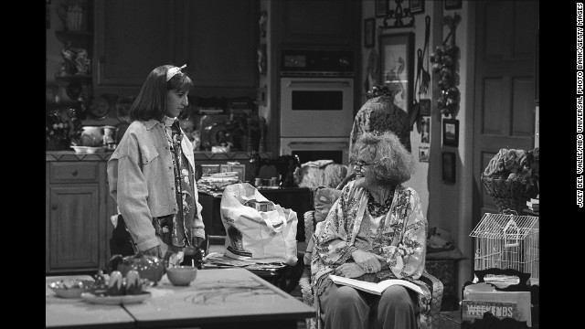 Brennan, right, appeared on the NBC comedy "Blossom" in 1991 with Mayim Bialik.