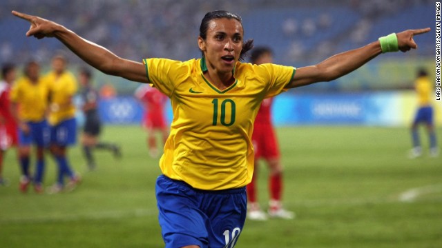 Marta is one of the most fearsome predators in women's football, scoring goals for fun wherever she has played. Her career has seen her record huge success in the U.S. and Sweden as well as on the international stage, where she is Brazil's most-capped player.
