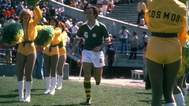 Franz Beckenbauer was captain of the West Germany team which lifted the 1974 World Cup. The Bayern Munich icon won three NASL Soccer Bowls with the Cosmos between 1977 and 1980.