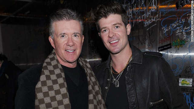 Nearly everyone has heard the song of the summer -- Robin Thicke's "Blurred Lines" -- but you may not realize the R&amp;B singer's dad, Alan Thicke, played Jason Seaver on the popular ABC sitcom "Growing Pains," which ran from 1985 to 1992. Now the son is just as well-known as his dad. 