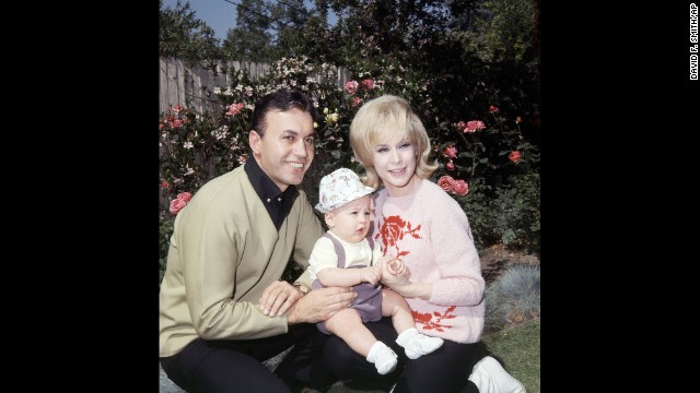 Ansara is shown at home with then-wife Barbara Eden and their son Matthew, 9 months old, in Studio City, California, on May 6, 1966.