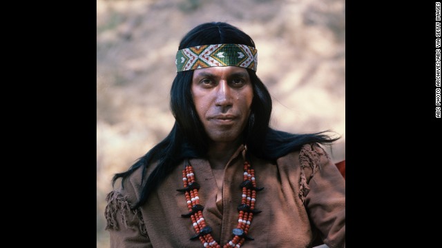 Ansara as a Native American in an episode of ABC's Western-themed comedy "Here Come the Brides" in 1969. 