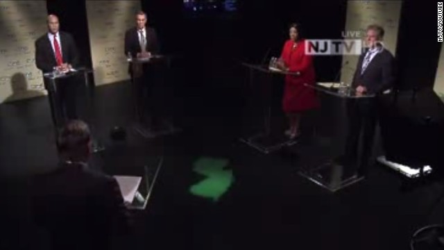 Cory Booker joins Democratic rivals in Senate primary debate