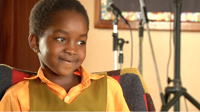 Angel features heavily in the film. The eight-year-old Ugandan says she likes the spotlight "because it makes me feel like I can be president."