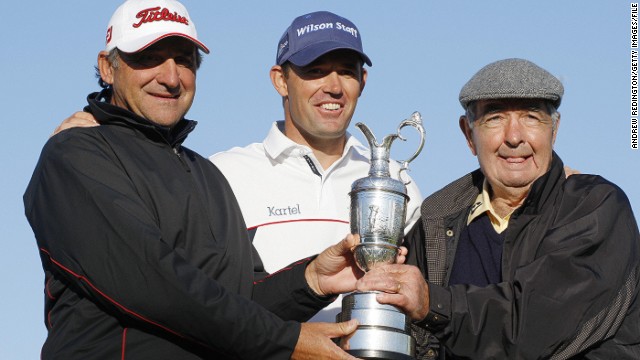 Dr. Bob Rotella (left) has worked with some of golf's biggest names on the mental side of what can be a very lonely pursuit. His prowess has helped plenty of players realize their dreams, like three-time major champion Padraig Harrington of Ireland (center).