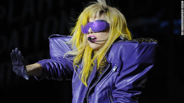 Lady Gaga at Lollapalooza 2010 in Chicago, Illinois.