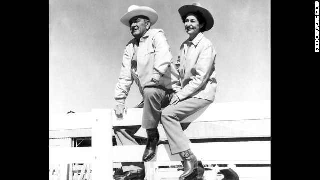 President Lyndon Johnson and Lady Bird often vacationed at the LBJ Ranch in Johnson City, Texas.