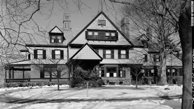 President Theodore Roosevelt's Sagamore Hill home in Oyster Bay, New York, often served as his vacation retreat. 