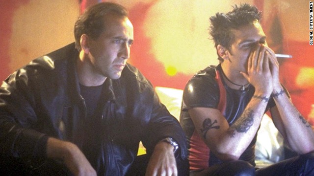 Nicolas Cage stars as a private investigator who has to delve into the world of porn to solve a case in "8mm.'" The 1999 film co-stars Joaquin Phoenix.