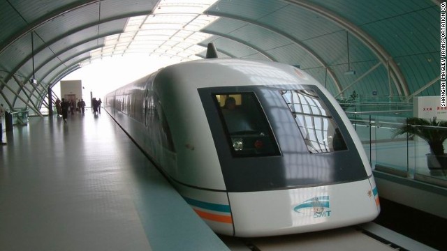 China's Shanhai Maglev train is currently the world's fastest, able to hit 311 mph with a top operating speed of 268 mph.
