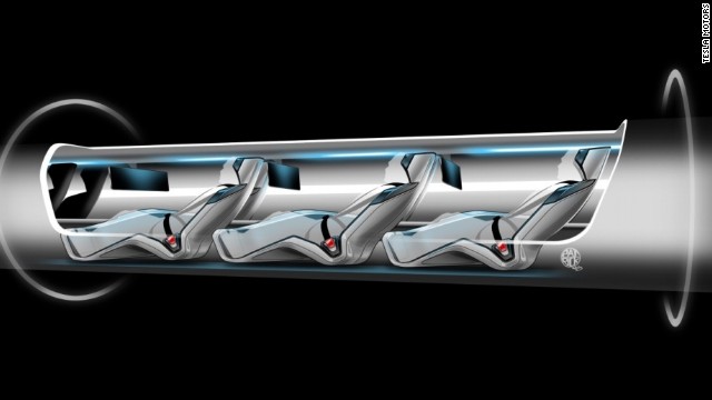As envisioned by Musk, passengers would travel more than 700 mph through the steel tubes, aided by anti-friction air pressure.