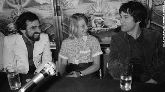 De Niro has worked frequently with director Martin Scorsese, left. Here, Scorsese, De Niro and Jodie Foster present "Taxi Driver" at Cannes in 1976. The film won the top prize, the Palme d'Or, at the festival.