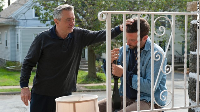 De Niro received his latest Oscar nomination for his performance in 2012's "Silver Linings Playbook," in which he plays the obsessive-compulsive father of Bradley Cooper, right.